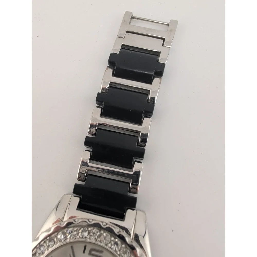Studio Time Women's Watch 37mm Case Crystals Black/Silver 6.75
